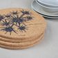 LIGA CORK SET OF 4 PLACEMATS- SEA HOLLY