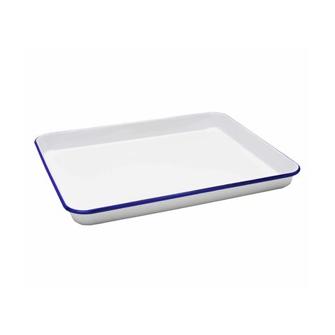 Falcon White Enamelware Square Bake Tray