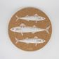 LIGA CORK SET OF 4 PLACEMATS - MACKERAL