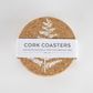 LIGA CORK SET OF 4 COASTERS - FERN