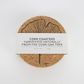 LIGA CORK SET OF 4 COASTERS - GINGKO