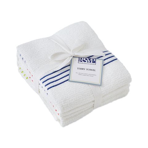 RSVP TERRY TOWEL ASSORTED - SET OF 3