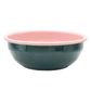 DISHY EW BOWL 16CM - DARK GREEN & PINK