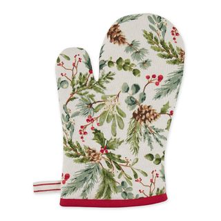 DII HOLIDAY SPRIGS PRINTED OVEN MITT