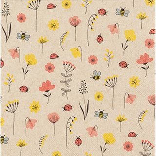 HF LADYBUGS & BEES NAPKINS - 20 PK