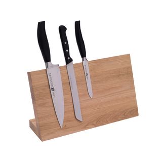 DISHY OAK MAGNETIC KNIFE BLOCK