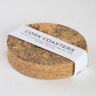 LIGA NATURAL ROUND COASTERS-4 PK