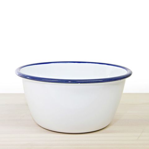 FALCON EW  PUDDING BASIN 14CM WHT/BLUE