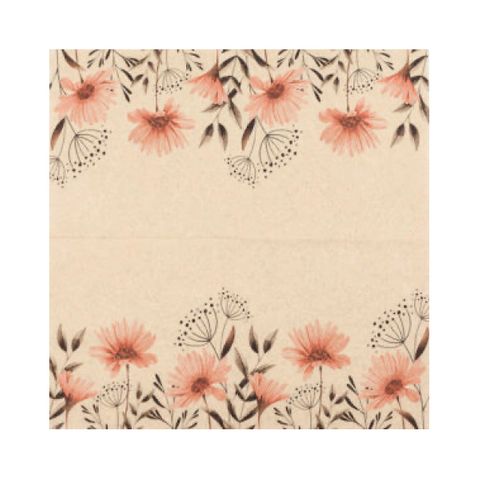 HF DELICATE FLOWERS NAPKINS - 20 PK