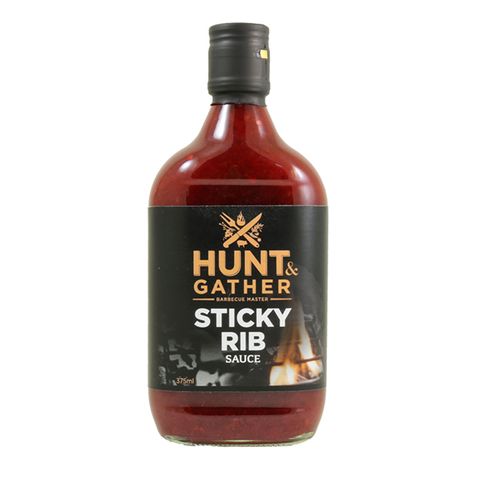 HUNT & GATHER STICKY RIB BBQ SAUCE 375ML