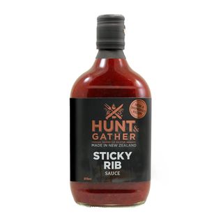 HUNT & GATHER STICKY RIB BBQ SAUCE 375ML