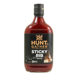 HUNT & GATHER STICKY RIB BBQ SAUCE 375ML