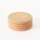 LIGA CORK SET OF 4 COASTERS - EARTH SAGE