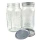 GOODLIFE PRESERVING JAR 1L W 2PC METAL DOME & BAND LID