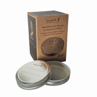 GOODLIFE 1PC METAL SCREW ON LIDS FOR JARS (12LIDS PER BOX)