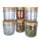 GOODLIFE PANTRY JAR 250ML W AIRTIGHT BAMBOO LID