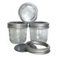 GOODLIFE PRESERVING JAR 250ML W 2PC METAL DOME & BAND LID