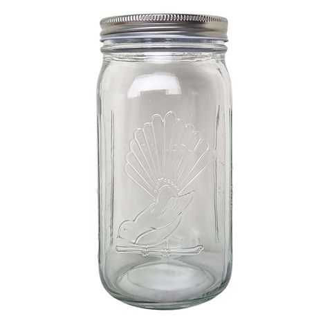 GOODLIFE PRESERVING JAR 1L W POP TOP METAL SCREW ON LID