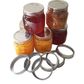 GOODLIFE GLASS PRESERVING JAR 500ML-2PC METAL DOME&BAND LID