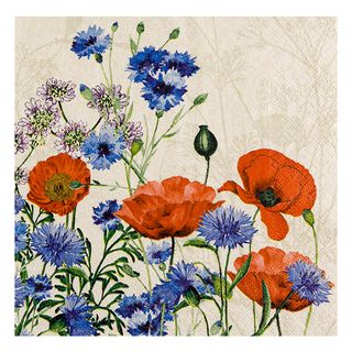 HF WILD POPPIES NAPKINS 20 PK