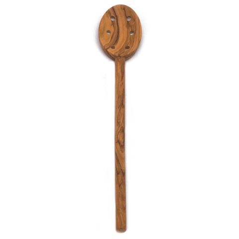 DISHY BEECH WOOD  SPOON OVAL HOLES 30CM