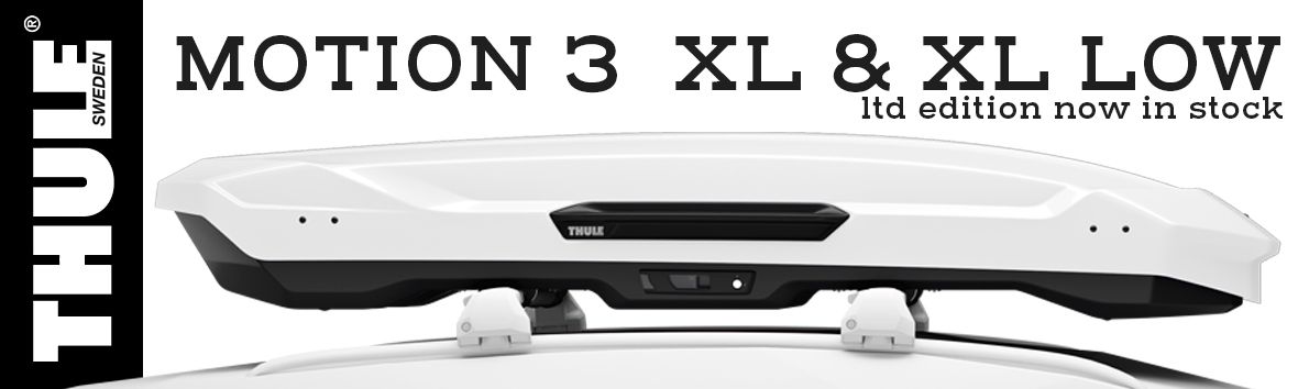 Thule Motion 3 Xl and XL low Ltd Edtion White