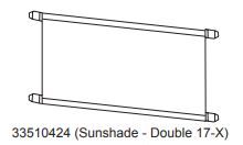 Thule Chariot Sunshade - Double 2017on