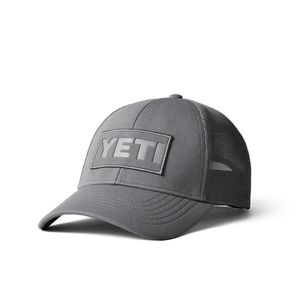 Yeti Trucker Hat Gray On Gray Patch