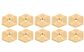 Rhino Rola Track Nut M6 Brass (10)