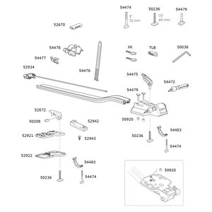 Thule Fastride 564 Spare Parts