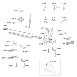 Thule Topride 568 Spare Parts