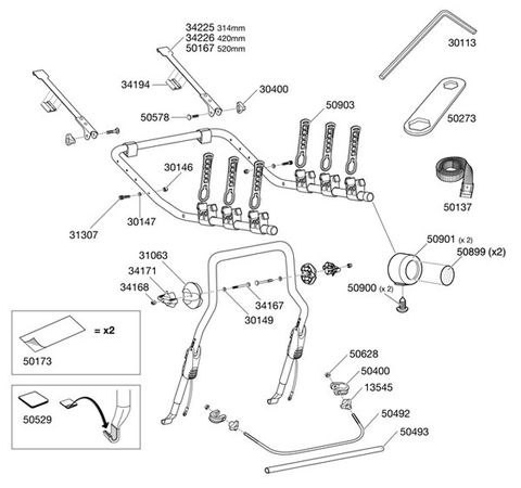 Thule ClipOn Spare Parts