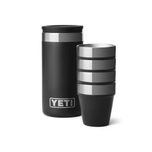 Yeti Shot Glasses & Case Black