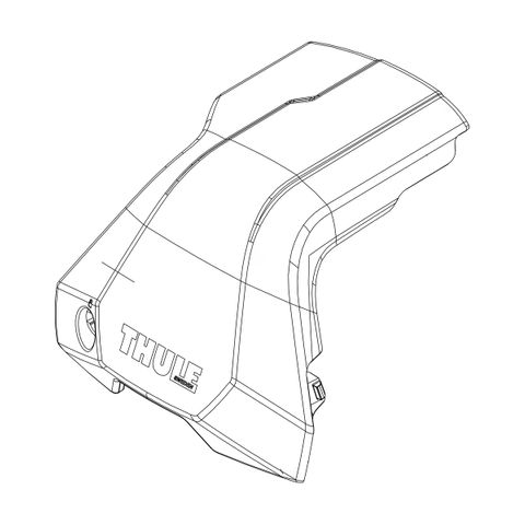 Thule 720500 Right End Cap