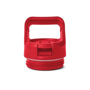 Yeti Rambler Bottle Straw Cap Rescue Red