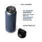 Yeti Rambler&reg; 36 oz (1065 ml) Bottle With Chug Cap - Stag Red LTD Edition