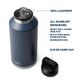 Yeti Rambler&reg; 64 oz (1.9L) Bottle With Chug Cap - Stag Red LTD Edition