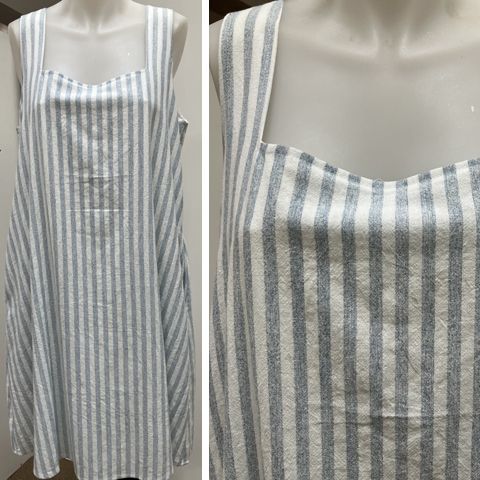 H0928Y FRANKIE STRIPE LINEN DRESS (14)
