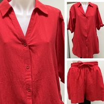 H0700-11X ARIA RED TOP & SHORT SET (S)
