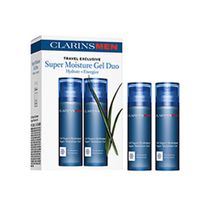 CLARINS MENS SUPER MOISTURE GEL DUO PACK