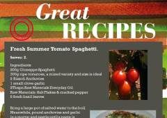 Fresh Summer Tomato Spaghetti