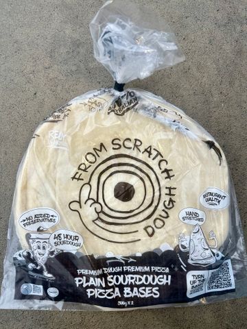 Scratch Dough Plain Pizza Base Twin 600g