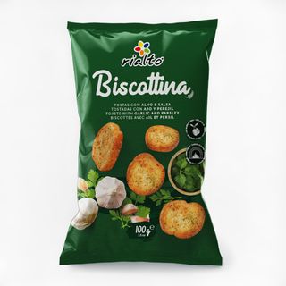 Biscottinas Mini Toasts Garlic & Parsley 100g
