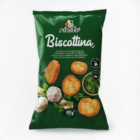 Biscottinas Mini Toasts Garlic & Parsley 100g