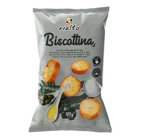 Biscottinas Toasts Olive Oil & Salt 100g