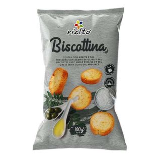 Biscottinas Mini Toasts Olive Oil & Salt 100g