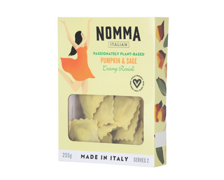 NOMMA Vegan Pumpkin & Sage Ravioli 255g