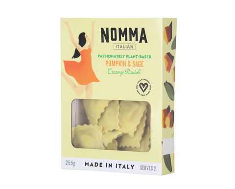 NOMMA Vegan Pumpkin & Sage Ravioli 255g