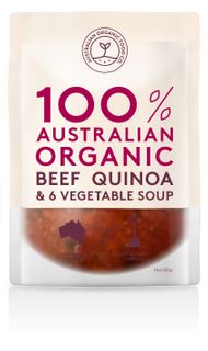 Chilled AOFC Beef & Quinoa Soup 500g