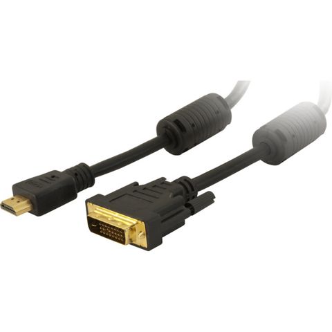 HDMI Male To DVI-D Male 2.0m Lead